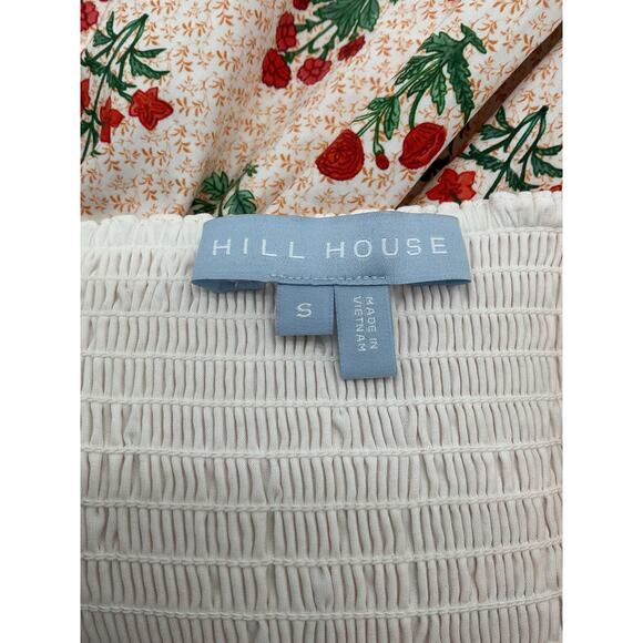 Hill House Home Smocked Poppy Block Print Pippa Dress Size S - Picture 2 of 6